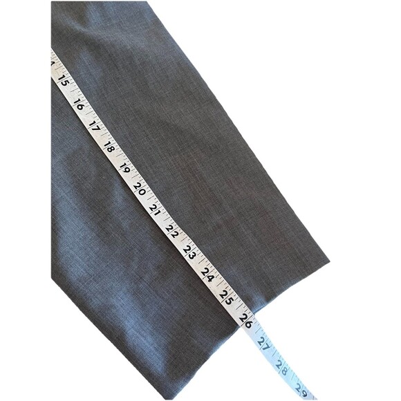 Prada Milano Virgin Wool Designer Dress Pants Men’s 34x26 Gray Cuffed Italian - Picture 11 of 13